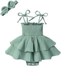 YOUNGER TREE Baby Girl Clothes Infant Summer Romper Dress Sleeveless Bodysuit by YOUNGERTREE