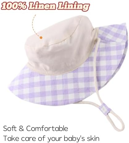 Bamery Baby Toddler Girls Bucket Hat Newborn Sun Hats - Image 4