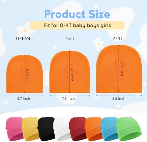 Zando Baby Beanie Newborn Hats Infant Toddler Seamless Warm Soft Knit Cap - Image 5