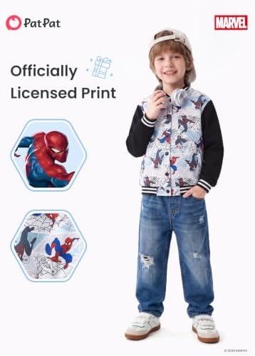 Disney Bomber Jacket Spider Man Marvel Toy Story Cars Varsity Cardigan2-13Y - Image 4