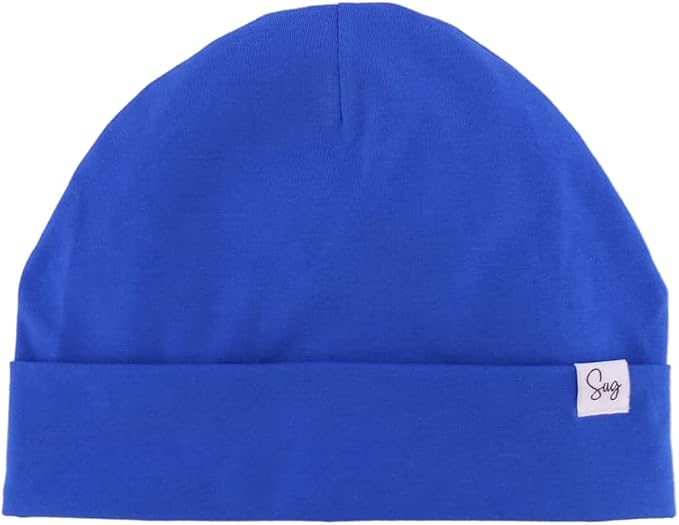Jersey Beanie Hat for Newborn Baby Boys Girls Silky Satin Lined Hats Bonnet by Sugarmelon