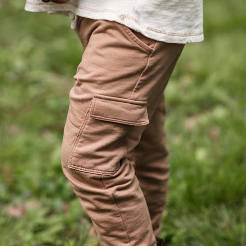 Burt's Bees Baby Boys Shirt and Pant Set, Long Sleeve Top & Bottom Outfit Bundle - Image 5