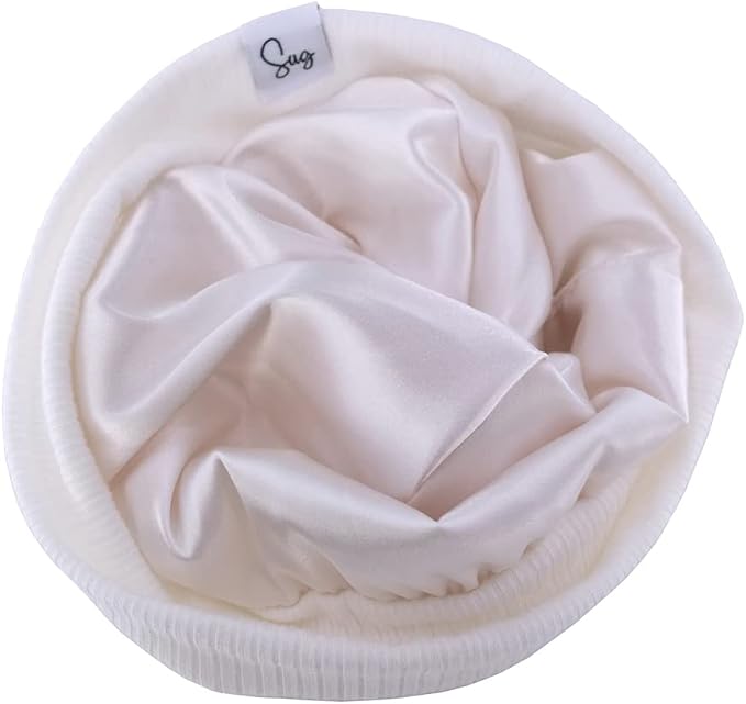 Jersey Beanie Hat for Newborn Baby Boys Girls Silky Satin Lined Hats Bonnet - Image 3