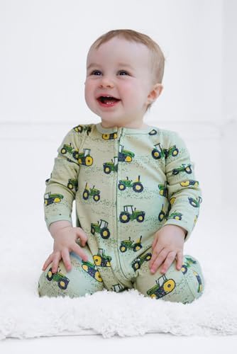 John Deere Baby Boy or Girl Footed Sleep N Play Coverall Newborn - Image 2