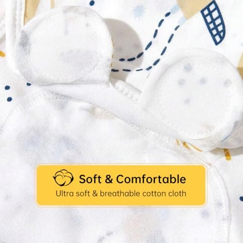 EUBUY 3-Pack Swaddles for Newborns, Boys - Image 4