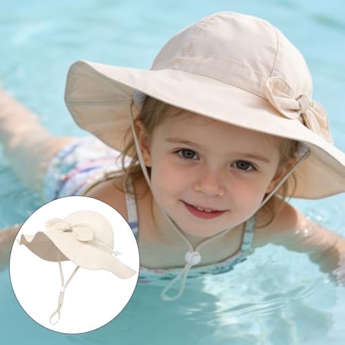Baby Girl Sun Hat Kids Summer Beach Wide Brim Hats Toddler Bucket Hat - Image 4