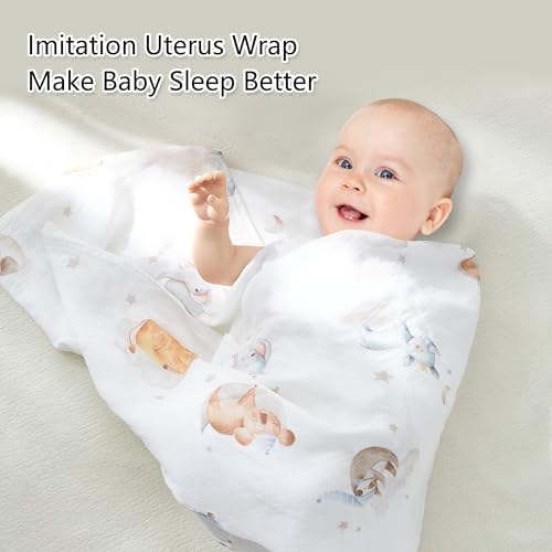 Baby Swaddle Blankets, Bamboo Muslin Receiving Blanket | 1-Pack, Lightweight & - Image 3