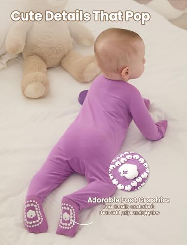 PATPAT Organic Cotton Baby Footie Pajamas - Image 6