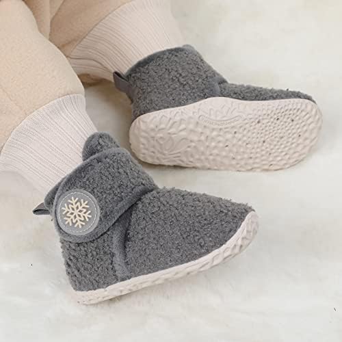 FEETCITY Baby Booties Girls Boys Infant Slippers First Walkers Shoes Warm Socks - Image 2
