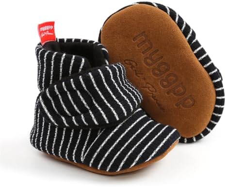 Baby Booties Cozy Fleece Slippers Soft Baby Shoes by GDSDYM