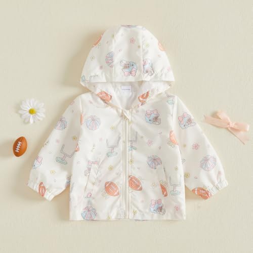 Toddler Baby Girl Windbreaker Jacket Zip Up Hoodie Long Sleeve Sweatshirt - Image 5