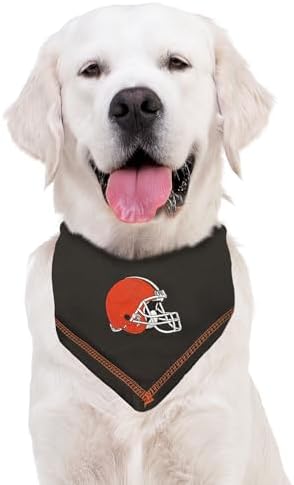 Pets First NFL Cleveland Browns TIE Bandana, Size Large/X-Large. Dog Bandana - Image 4