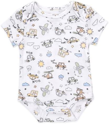 Baby Essentials Baby Boys 5 Piece Bodysuit Set - Image 5