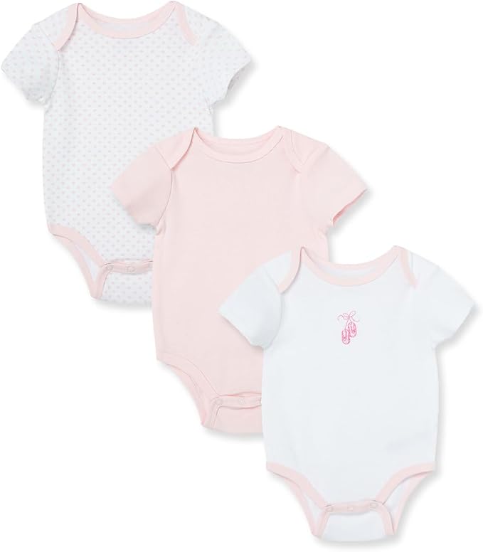 Little Me Clothes for Baby Girls' 3-Pack 100% Cotton Bodysuits by LittleMeChildrensApparel