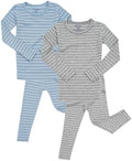 AVAUMA Stripe Pattern Baby Boys Girls Pajama Set Kids Toddler Snug fit Ribbed by AVAUMA