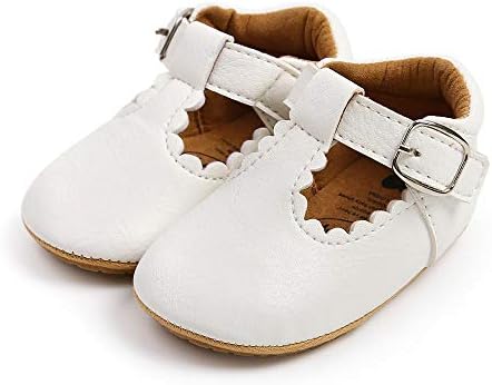 Meckior Infant Baby Girls Soft Sole Bowknot Princess Wedding Dress Mary Jane - Image 4