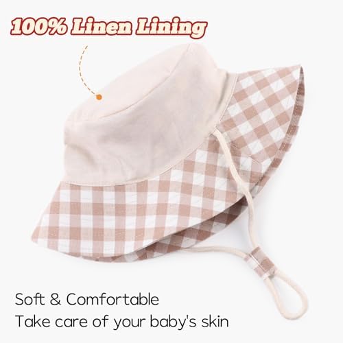 Bamery Baby Toddler Girls Bucket Hat Newborn Sun Hats - Image 4