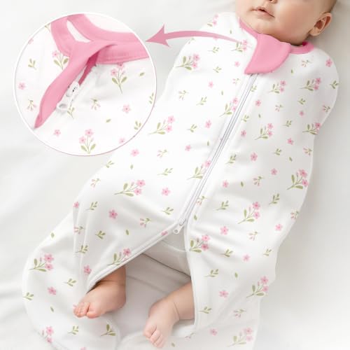 Baby Swaddle 0-2 Months, Cotton Arm-In Zipper Sleep Sack, Wearable Blankets Wrap - Image 6