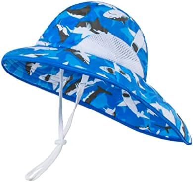 LANGZHEN Sun Protection Hat for Kids Toddler Boys Girls Wide Brim Summer by LANGZHEN
