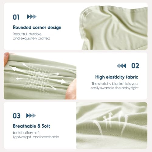 GRSSDER 2 Set Newborn Swaddle Blanket - Image 3