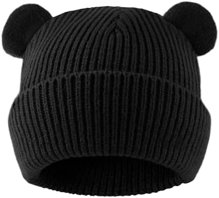 Bear Baby Beanie Knitted Baby Winter Hat Infant Toddler Boys Girls Beanie by MniJiza