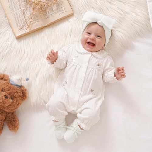Hadetoto Baby Headband and Booties Set, 100% Organic Cotton - Image 3