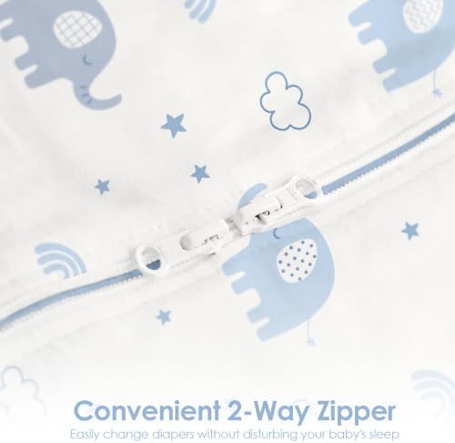 Baby Swaddle 0-2 Months, Cotton Arm-In Zipper Sleep Sack, Wearable Blankets Wrap - Image 4