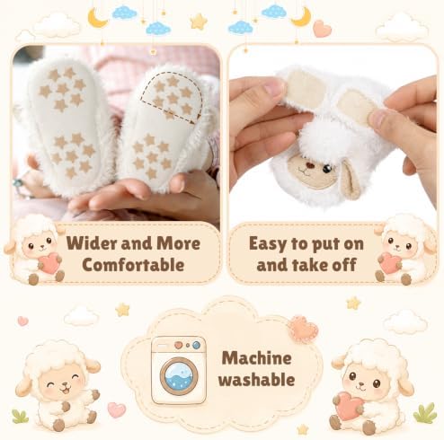 Baby Boys Girls Booties Newborn Baby Shoes Unisex Winter Warm Infant Slippers - Image 5