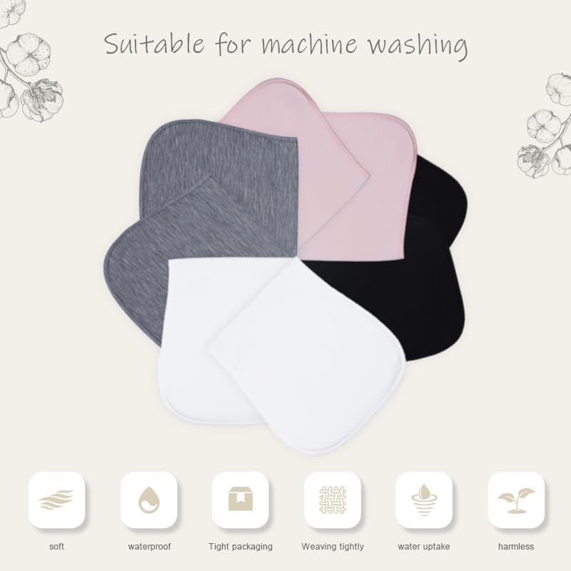 8 Pack Baby Burp Cloths, Unisex - Image 5