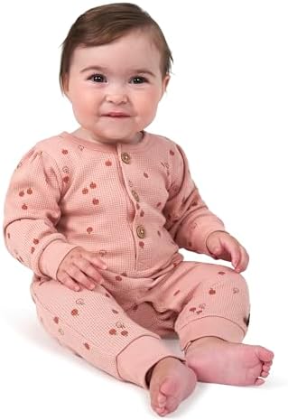 Modern Moments by Gerber Baby Henley Waffle Knit Romper - Image 4