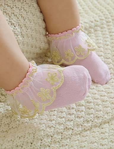 PrinceSasa Little Baby Girl Princess Lace Ruffles Socks Set - Image 2
