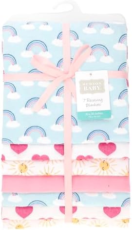 Hudson Baby Unisex Baby Cotton Polyester Flannel Receiving Blankets Bundle - Image 2