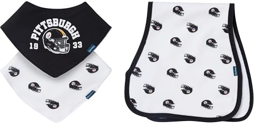 Gerber Baby Nfl Team Bandana Bibs and Burp Cloth Set by Gerber