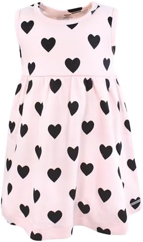 Hudson Baby Infant and Toddler Girls Cotton Dress and Cardigan Set - Image 4