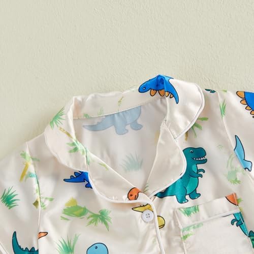 Kuriozud Baby Girl Boy Romper Pajamas Onesie Short Sleeve Button Down Pjs - Image 6
