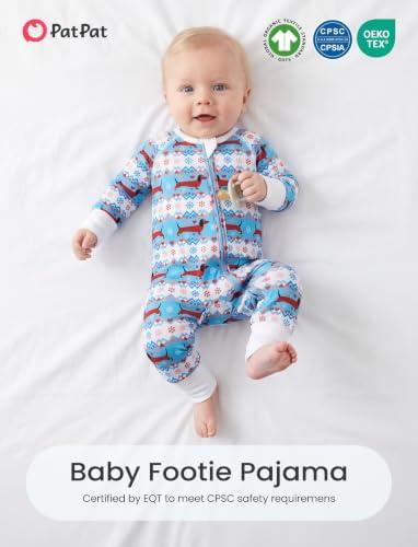 PATPAT Organic Cotton Baby Footie Pajamas - Image 2