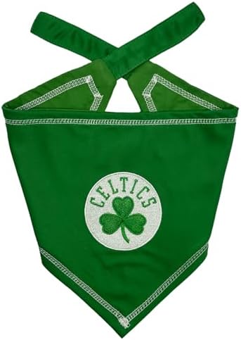 Pets First NBA Boston Celtics TIE Bandana, Size Small/Medium. Dog Bandana Scarf by PETSFIRST