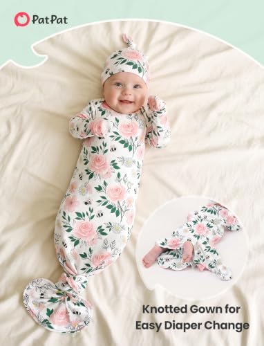 PATPAT Baby Sleeper Gown with Hat - Image 4