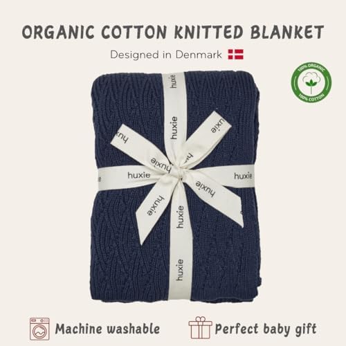 Receiving Blankets, 100% Organic Cotton Knit, Newborn Baby Swaddle | - Image 3