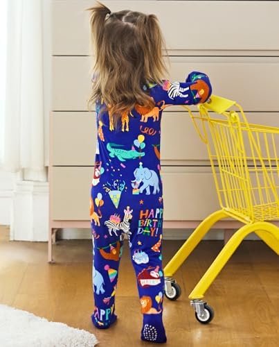 babee Reshinee Bamboo Viscose Baby Footie Pajama, Zipper Sleeper Boys Girls - Image 5