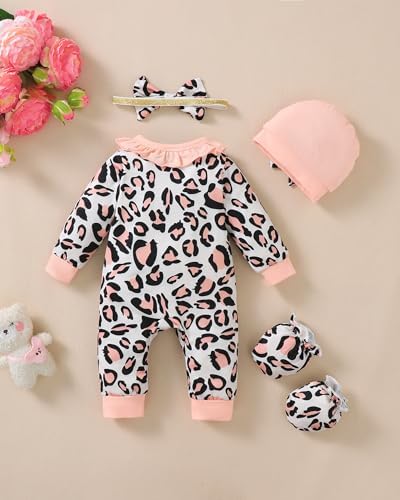 Mikrdoo Newborn Baby Girl Clothes Long Sleeve Romper - Image 3