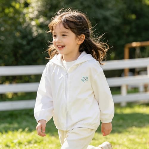 Utaly Baby Infant Toddler Sunscreen Hoodie Lightweight Breathable Sun - Image 3