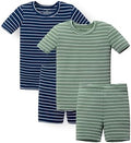 AVAUMA Stripe Pattern Baby Boys Girls Pajama Set Kids Toddler Snug fit Ribbed by AVAUMA