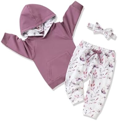 oklady Baby Girl Clothes, Hoodie Tops Floral Pant by Oklady