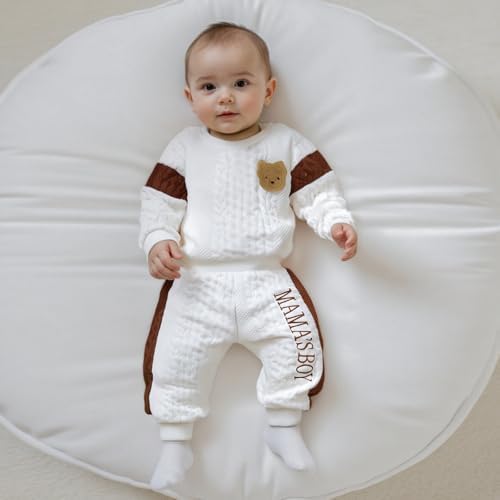 Giraropa Newborn Baby Boy Clothes Rib Knit Romper Jumpsuit Solid Sweater - Image 6