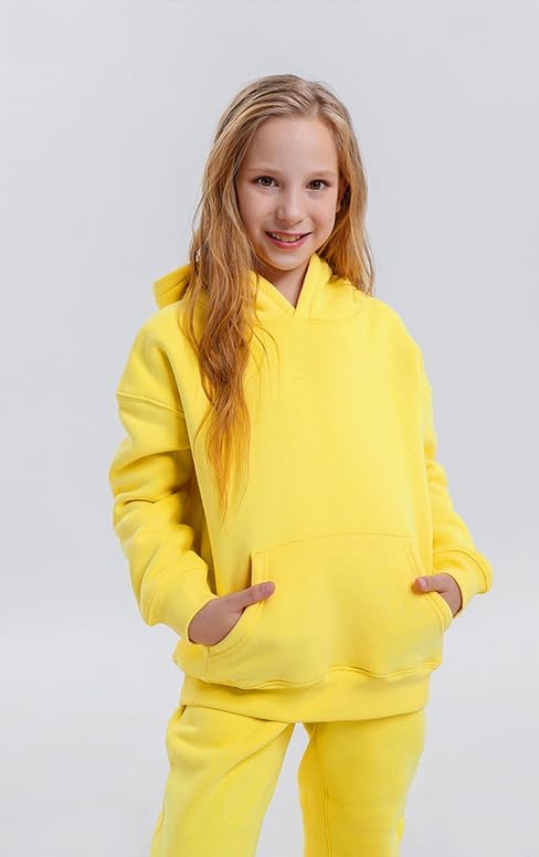 Toddler Boys Girls Sweatshirt Cotton Solid Fall Pullover Hoodie | Long Sleeve - Image 4