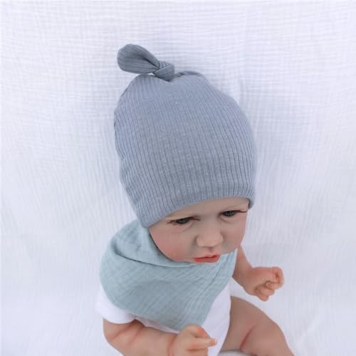 Silky Satin Lined Newborn Hat Hair Care Knot Beanie Hats - Image 3