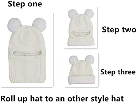 Baby Winter Hat Scarf Set, Unisex Infant Toddler Kids Hat Scarf - Image 4