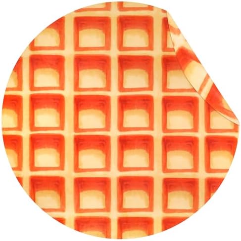 SeaRoomy 71 in Waffle Blanket, Novelty Funny Food Throw Blanket by SeaRoomy