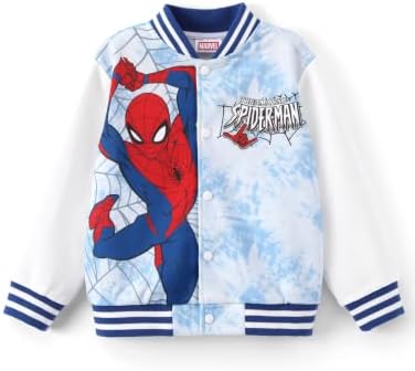 Disney Bomber Jacket Spider Man Marvel Toy Story Cars Varsity Cardigan2-13Y by Disney